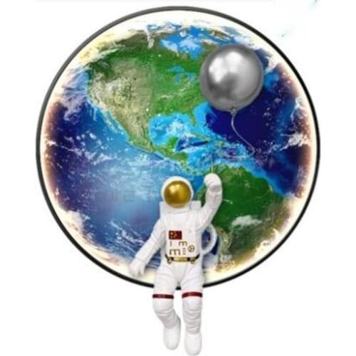 Childrens room decoration painting boy three-dimensional physical astronaut porch hanging painting simple bedside painting