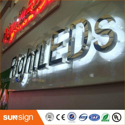 Waterproof outdoor large led letters back lit CE certificated