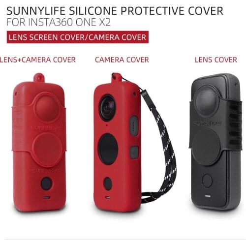 Camera Protective Cover Silicone Lens Screen Protector Wear Resistant Body Case Replacement For Insta360 One X2 Camera Accessory