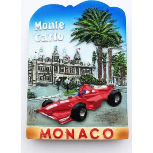 1pc New Europe Monaco Monte Carlo Refrigerator Magnet 3D Fridge Magnet Sticker Racing Track Travel Souvenir Gifts Home Decor