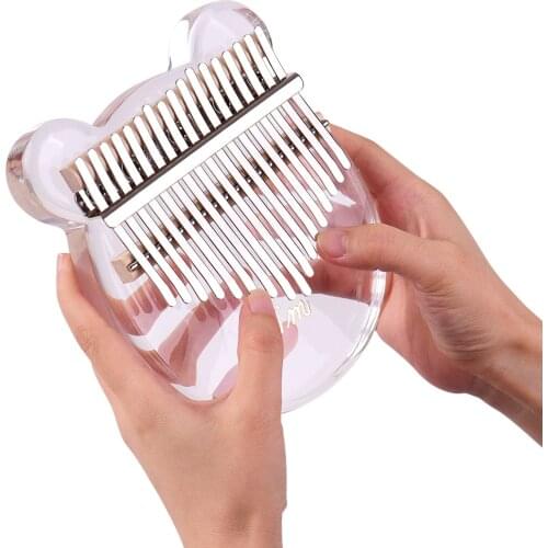 17 key Kalimba Thumb Piano With Transparent Acrylic Material Giving Peace Sesiyle You Rüyalara Daldırabilecek