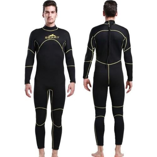 2017 New Winter Warm Swimwear Rashguard One Piece Swimsuit Men Long Sleeve 3MM Neoprene Wetsuit Man Snorkeling Diving Suits