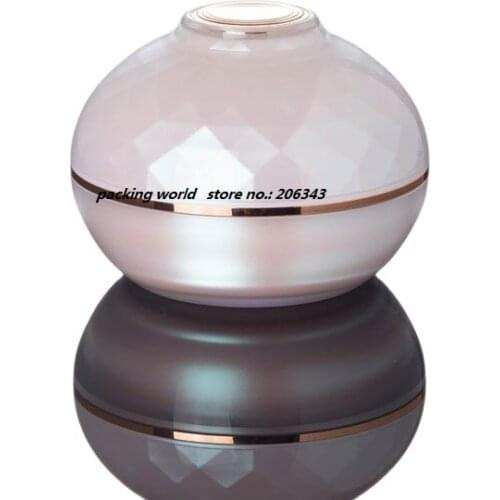 50g acrylic pearl pink bowl shape jar cream jar plastic jar for cream/eye cream/serum /moisturizer packing beautiful jar