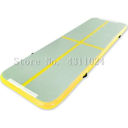 Free Shipping 4x1m Inflatable Track Gymnastics Mattress Gym Tumble Airtrack Floor Yoga Mat Tumbling Matte With Electric Air Pump
