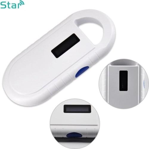 Low frequency cheap handheld rfid Animal chip tag reader 134.2khz Fdx-b pet microchip scanner for Injection pet glass tube tag