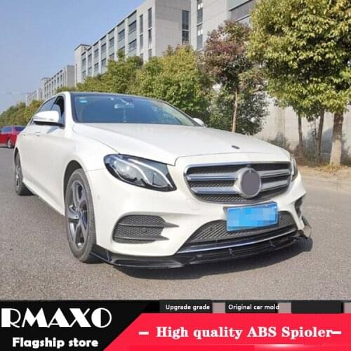 For Mercedes-Benz W213 front Bumper Diffuser Bumpers Protector For Benz E-Class E200 E300 Body kit bumper Before Rear lipspoiler