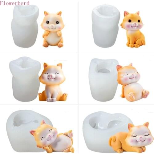 DIY Soap Making Supplies Cat Mold Mousse Cake Food Grade Silicone Mold Resin Mold DIY Aroma Candle Mold Ice Cream Mold Soap Mold