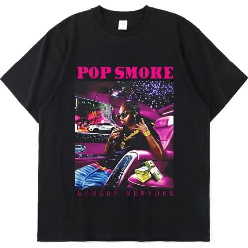 Vintage Cool Rap Pop Smoke Men Women T Shirt Oversized Casual O Neck Hip Hop Short Sleeve T-Shirt Streetwear Men Tee Shirt