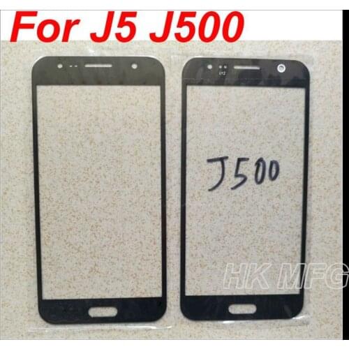 XCHMFG J5 J500 Touch Screen Cover For Samsung J5 J500 Front Glass Outer Screen Lens black white gold digitizer Cover