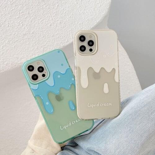 Retro sweet Summer ice cream art kawaii Japanese Phone Case For iPhone 11 12 Pro Max Xs Max XR Xs 7 8 Plus 7Plus case Cute Cover