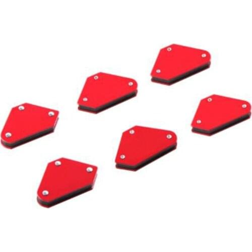 6Pcs 9LB Mini Magnetic Welding Holder Set Triangular Welding Positioner Fixed Angle Soldering Locator Tools