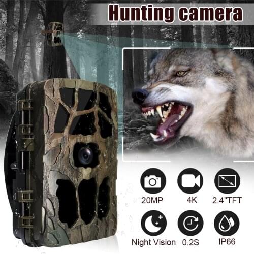 4K Outdoor Hunting Camera Infrared HD Hunting Camera Multi-language Monitoring Security Hunting Photograph Long Standby