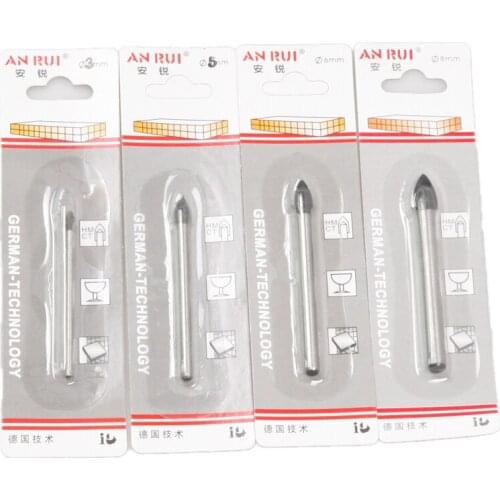 One size Spear Head Tip Drill Bit Glass Tile China Ceramic Cake Stand Handles