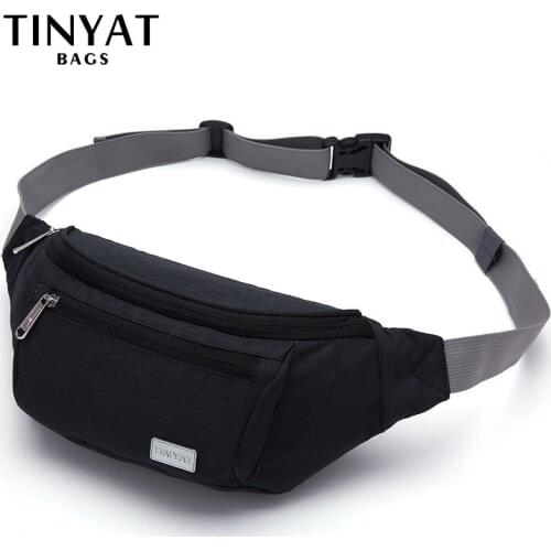 Men Waist Bag Pack Canvas Belt Bag Pouch For Men Women Shoulder Bag Male Fanny Pack Banana Adjustable Band Outdoors Waist Packs