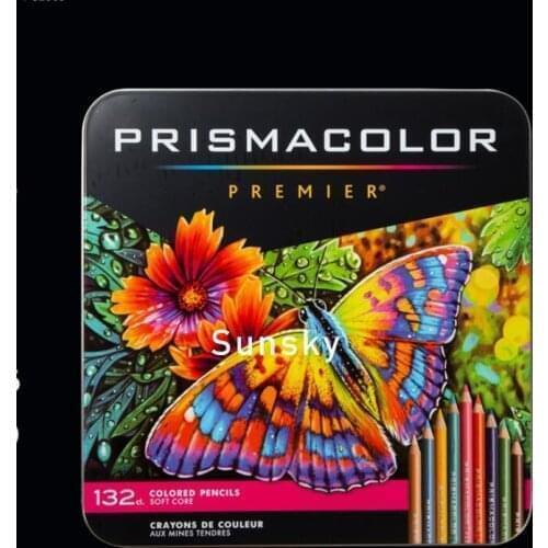 Prismacolor Premier Oily Colored Pencils 132 color New Tin Box Set 4.0MM Soft Core Prismacolor Sanford Portrait Skin color pen