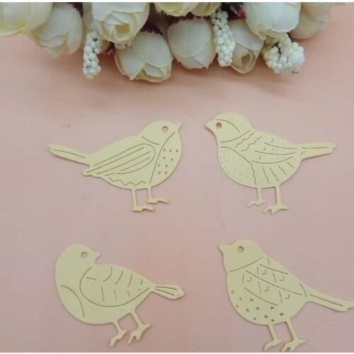 Birds cut dies cute 4pcs Bird die Metal cutting dies for DIY Craft Paper Card Making wedding scrapbooking decor tools