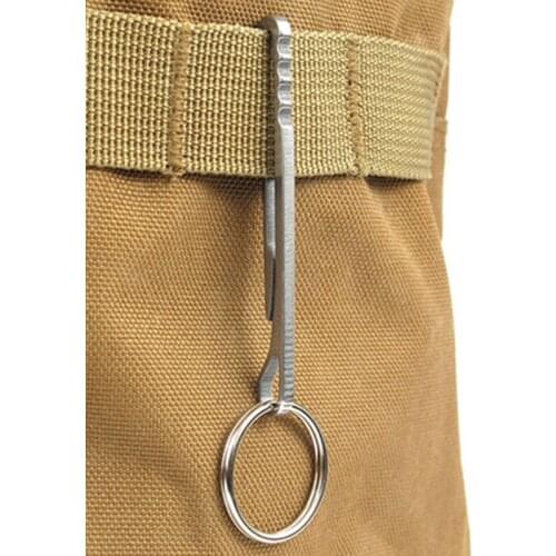 Outdoor Tool Stainless Steel Keychain Keyring Wallet Clasp Carabiner Money Clip Camping Outdoor Tools Kit