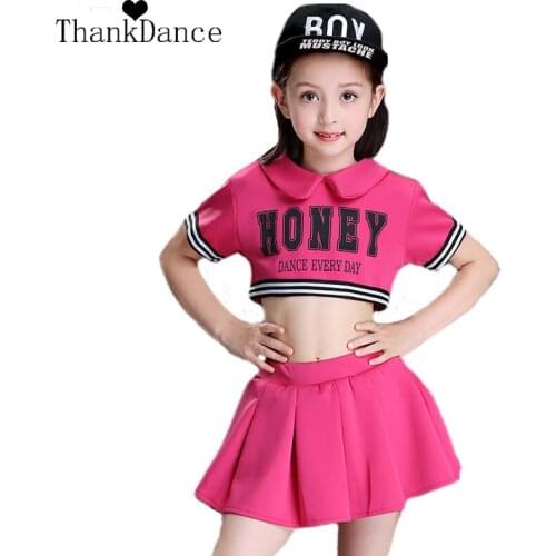 Girls Cheerleading Suit Children Football Competition Cheerleaders Suit Girl Cheer Team Uniforms Kids Performance Stage Costumes