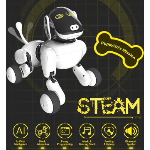 HeLICMaxAI Electronic Pet Smart Robot Dog Mobile APP Operation Bluetooth Connection Speaker Multi-Function Birthday Gift