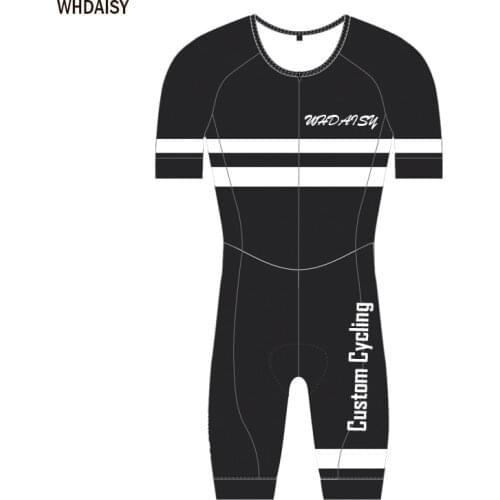 WHDAISY Customized Cycling Skinsuit Short Sleeves Pro Road Bike Clothes Quick Dry Men Bicycle Wear