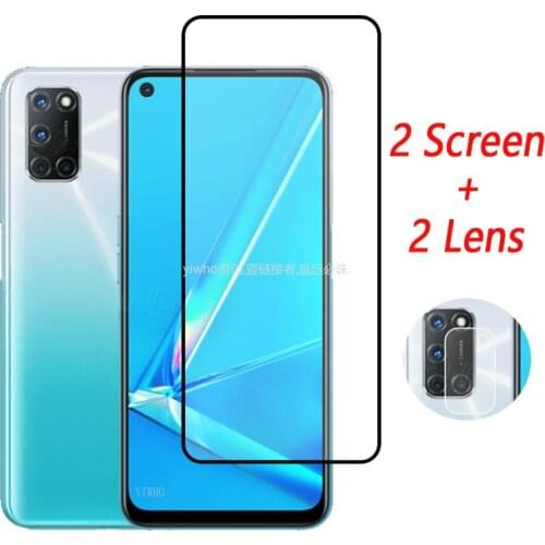 Tempered Glass for Oppo A92 Screen Protector for Oppo A72 A52 Camera Len Protective Glass On A 52 72 92 Protection Film OppoA92