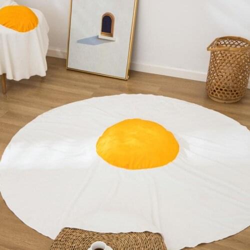 3D Fried Egg Polyester Blanket Sofa Bed Super Soft Home Office Travel Nap Throw Blanket Flannel Carpet For Kids Adults
