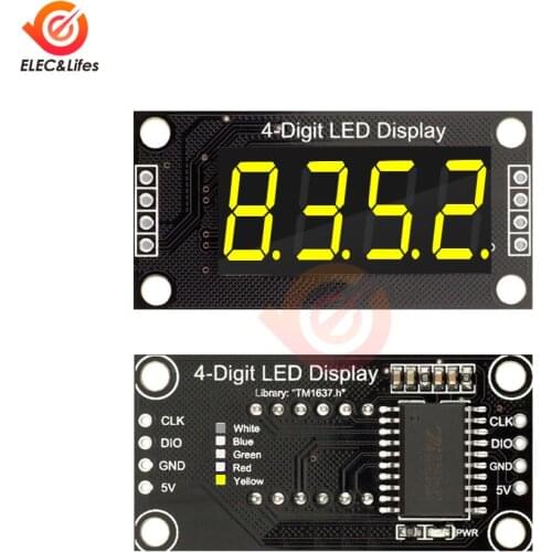 0.36 Inch 7 Segments Digital Display Tube 4-Digit LED Module Board For Arduino Red Green Blue Yellow White