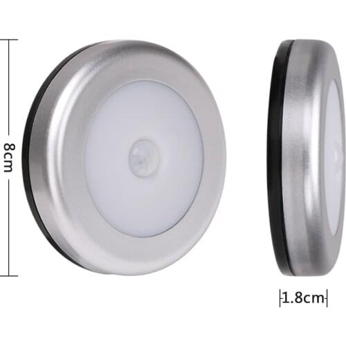 6LED PIR Body Motion Sensor Activated Wall Light Night Light Induction Lamp Closet Corridor Cabinet Sensor Light Auto On/Off