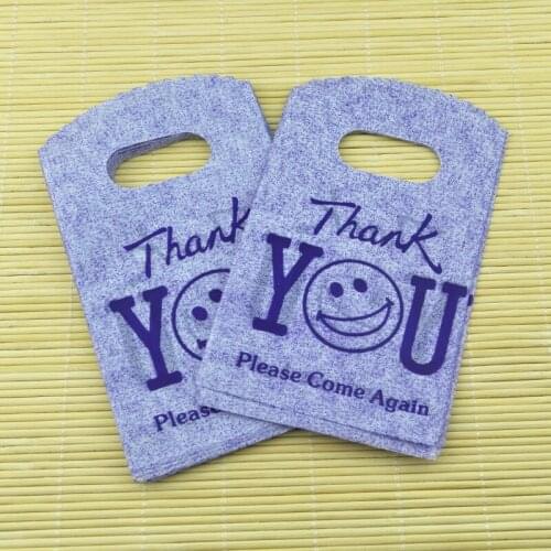 9x15cm 150pcs/lot Purple Smile Face small plastic bag jewelry nuts packaging bag cute plastic gift bags shopping bag with handle