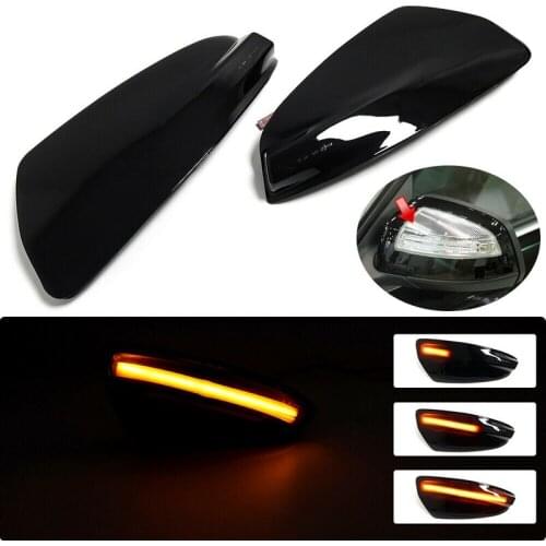 Car LED Dynamic Side Mirror Indicator Light Turn Signal Lights Lamp for Mercedes Benz W204 W164 ML300 ML500