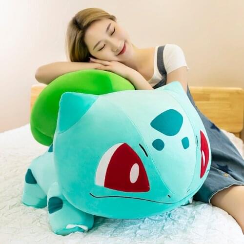 Big Size Bulbasaur Plush Garlic Frog Pillow Kawaii Anime Toy Doll For Friend Kid Gift