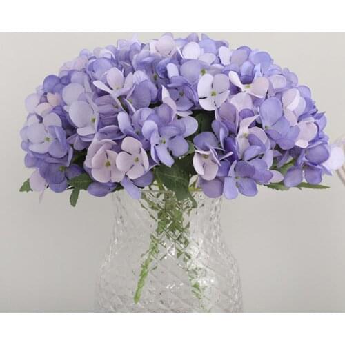 Artificial Hydrangea Silk Flower DIY Wedding Party Desktop Home Decoration Gift Festive & Party Supplies Artificial Decorations