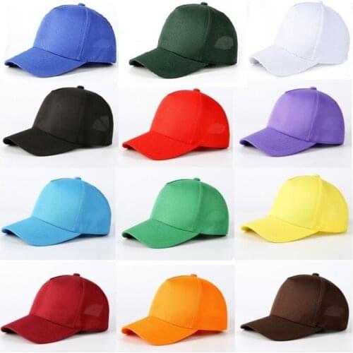 Summer Adult Men Women Plain cotton trucker cap Ajustable fitted Dad hat Curved Sport visor 5 panel Baseball hat Outdoor