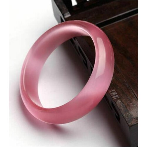 Chinese Natural Cats Eye Bracelet Pink Lavender Bracelet Bangle 58--60mm