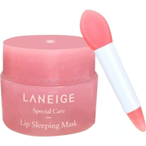 Korea lips care lip sleep mask night sleep hydrated maintenance lip balm pink lips whitening cream nourish protect 3g