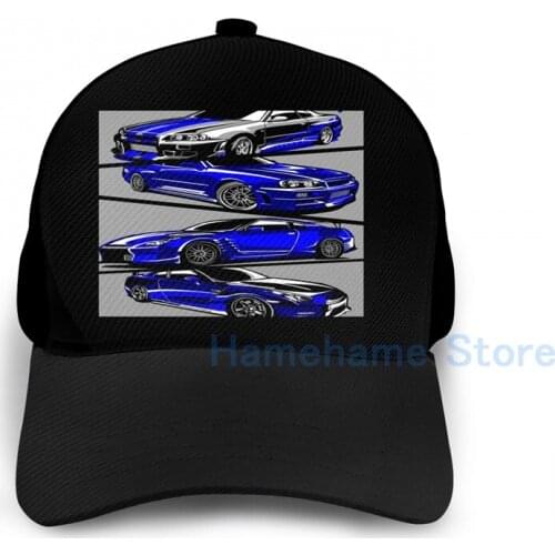 Fashion Paul Walker GTR Basketball Cap men women Graphic print black Unisex adult hat
