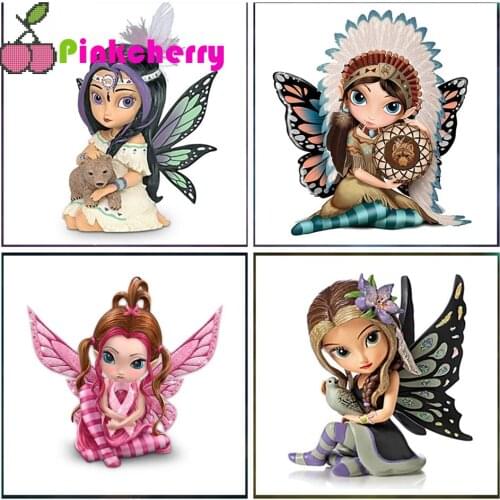 Cartoon Indian girl 5D DIY Diamond Painting diamond stitch Full Drill fairy girl mosiac Diamond Embroidery gift k1050