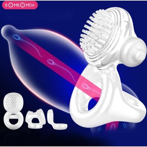 3pcs Set Male Cock Ring for Couple Masturbating Machine Penis Delay Trainer Ring Gay Sex Toys Mens Masturbator Sex Toys for Men