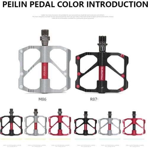 Promend New MTB Pedal Mountain Bike Road Bike Pedal Non-Slip Ultra-Light Aluminum 3 Ball Bearing M86C-R87C Cycling Pedals DH