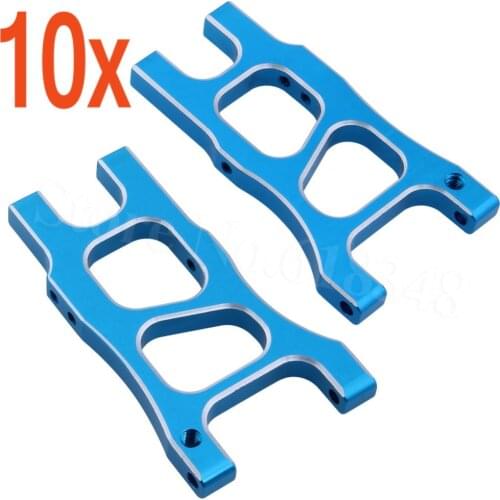 Wholesale 10Pairs/Lot HSP Upgrade Parts 166021 06042 Aluminum Rear Lower Arm For 1/10 RC Car Blue Off Road Buggy 94166 Backwash