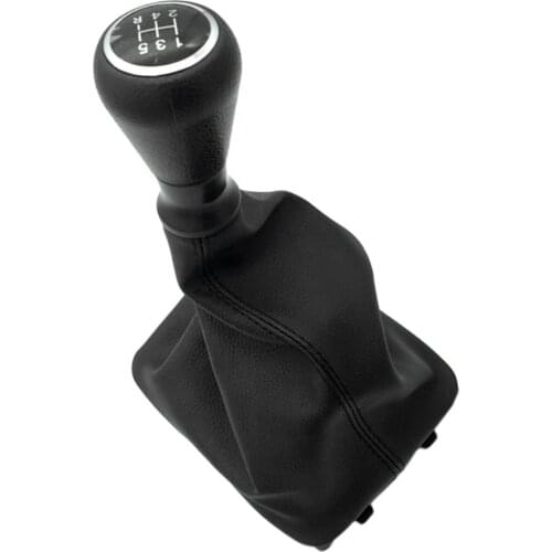 5 Speed Car Gear Knob Shift Knob Shifter Collar Lever Stick Gaiter Boot Cover for Peugeot 206 406