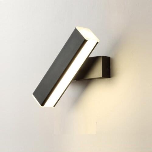 Modern luminaria led aplique luz pared wood aisle corridor bedside lampara pared cabecero de cama