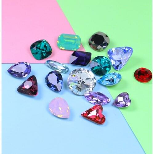 10-15mm mix color size strass rhinestone Glass Crystal stones rhinestone applique for clothes shoes dress hair accessories
