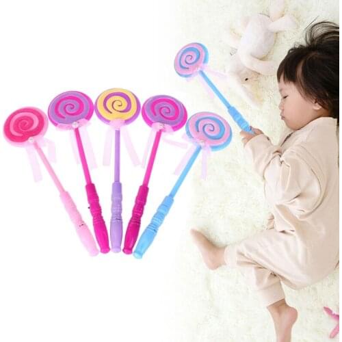 LED Lollipop Fairy Princess Wand Flash Light Glow Stick Party Supplies Lamp Toys BX0D