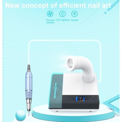 Three-in-one Nail Polisher Nail Vacuum Cleaner Electric Manicure Drill Nail Art Nail Tools TSLM2(European standard)