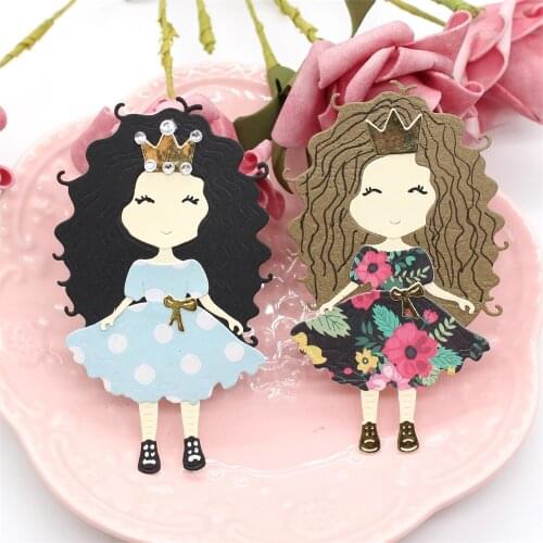 YPP CRAFT Cute Girl Die Metal Cutting Dies Stencils for Scrapbooking/photo album Decorative Embossing Paper Cards