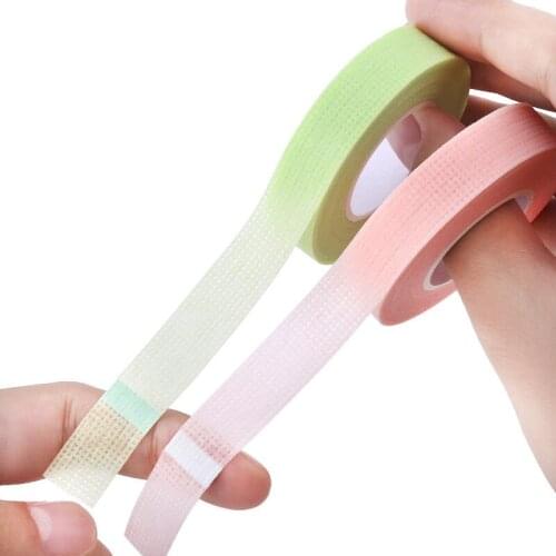 Eyelash Extension Green Tape Sticker Isolation With Holes Breathable Sensitive Resistant Non-woven Patches Eye Pads Makeup Tool