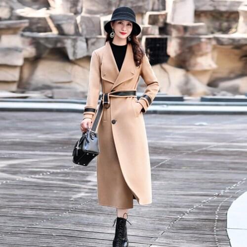 2020 pink coat winter coats wool coat cashmere woman parkas fall 2020 women