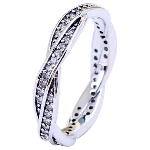 Hot Sale Fashion jewelry Real Pave Setting Compatible With Original Plant Trendy 925 Retro Finger woman Ring
