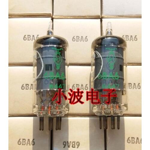 1PCS New French green light building 6BA6 tube instead of EF93 6K4 5749 tube